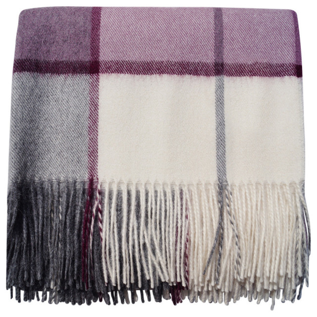 Baby Alpaca Horizon Throw Blanket Contemporary Throws by Alpaca