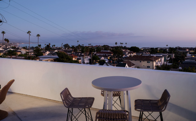 Rooftop Dining Area with Coastal Views contemporary-terrace