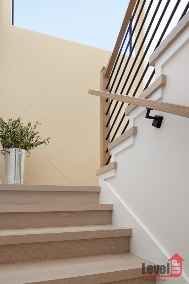 Custom Home in Menlo Park - Contemporary - Staircase - San Francisco ...