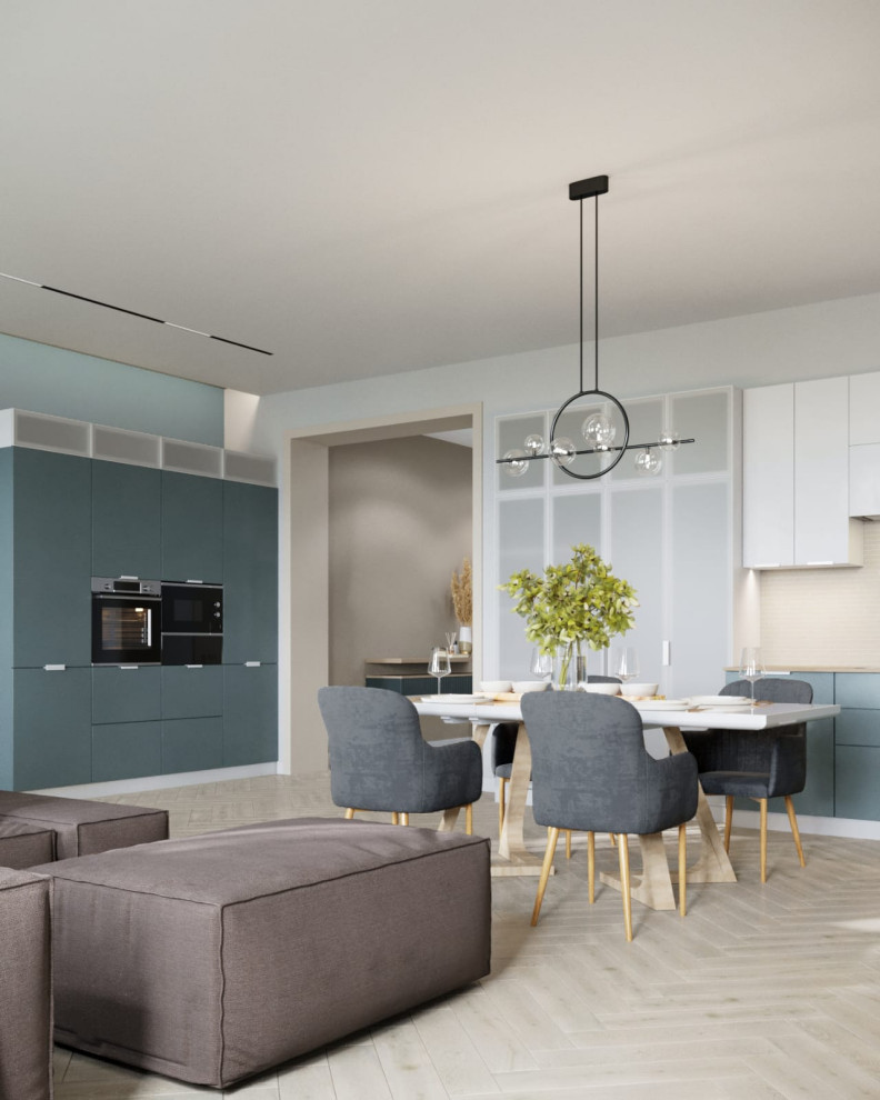 Дизайн кухни-гостиной