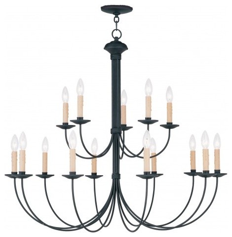 Livex, Heritage 15-Light Foyer Chandelier