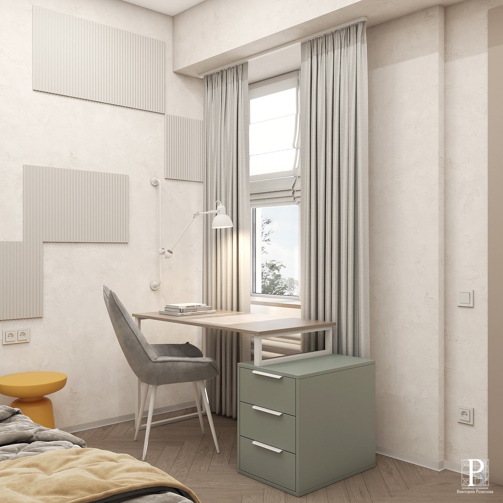 Дизайн интерьера квартиры 56,8 кв.м., г. Пятигорск, ул. Пестова 5