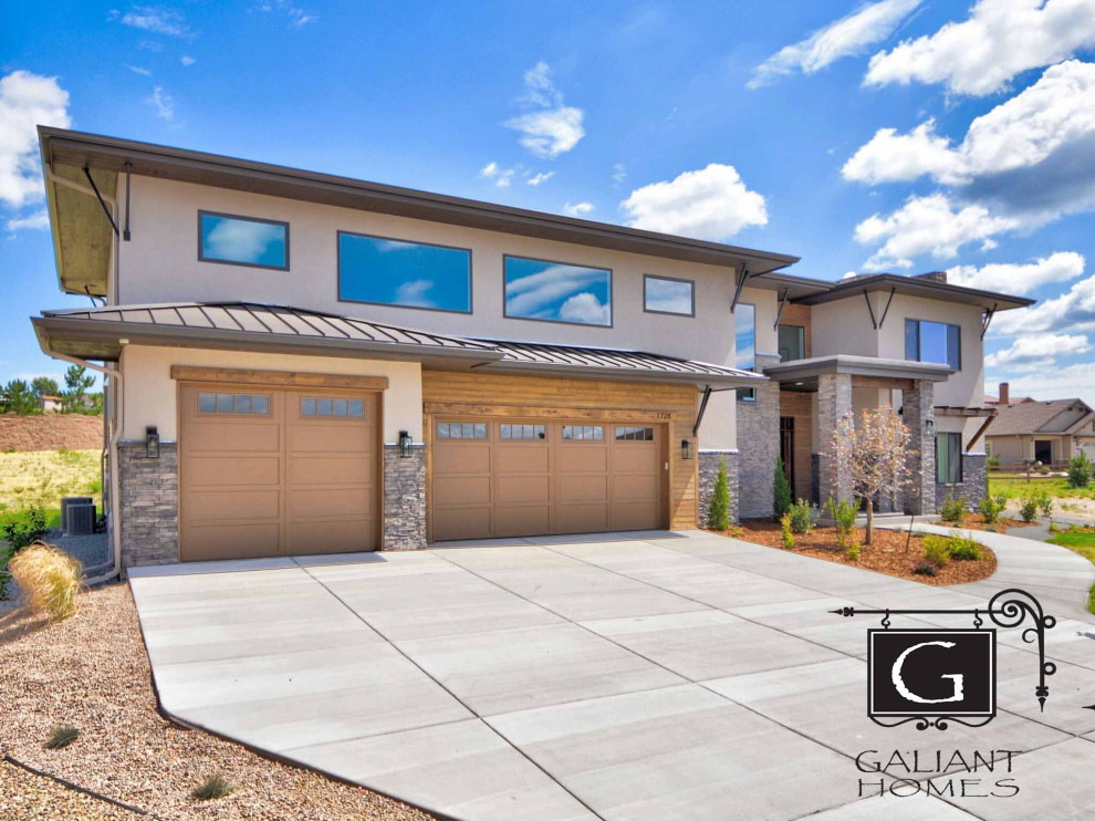 Example of a trendy home design design in Denver
