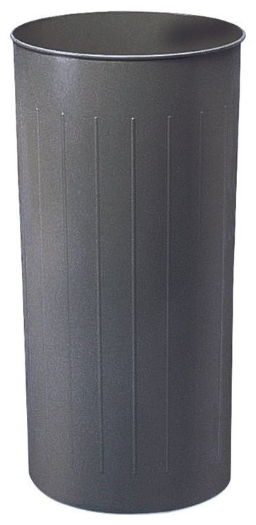 Safco Charcoal Round 20 Gallon Trash Can (Set of 3)