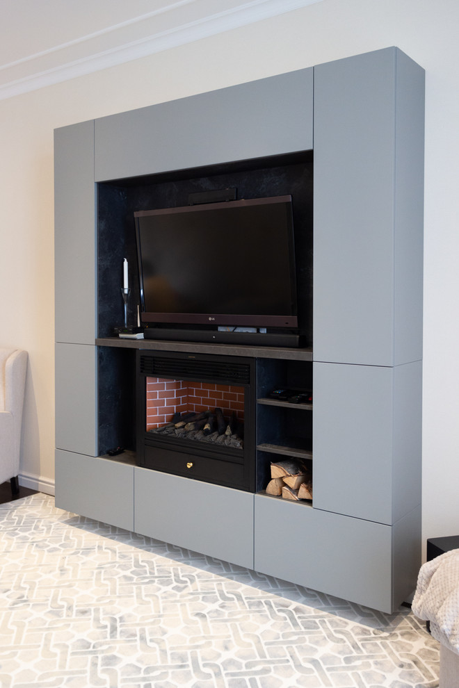 Гостиная с камином