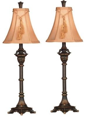 Lamp Sets: Rowan 2 Pack 31 in. Metallic Bronze Buffet Lamp Set D196745