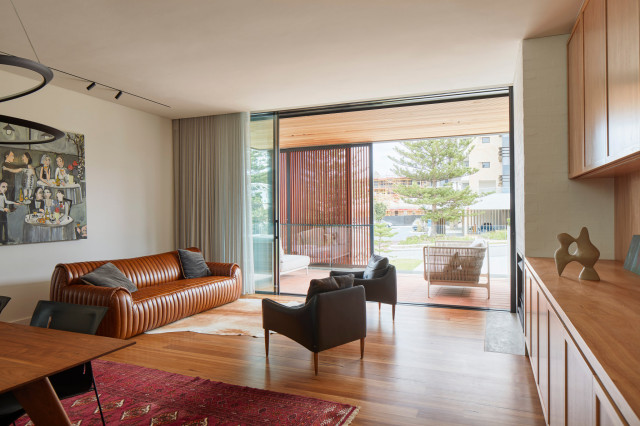 Warton Residence contemporary-vardagsrum