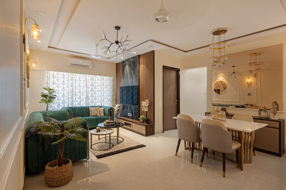 House of Fame Contemporary Living Room Mumbai by The 7th Corner