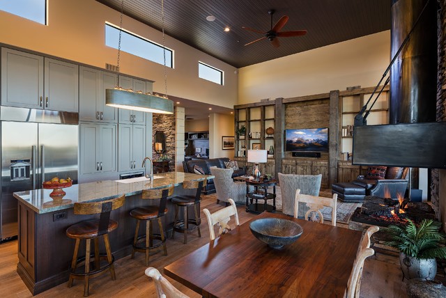 Contemporary rustic-kitchen