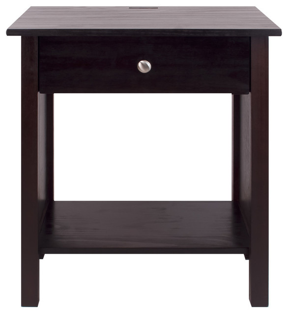 Vanderbilt Nightstand With USB Port Transitional Nightstands And