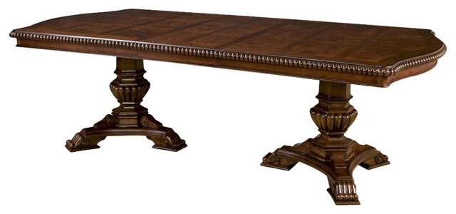 Universal Villa Cortina Double Pedestal Dining Table Universal Villa Cortina Double Pedestal Dining Table