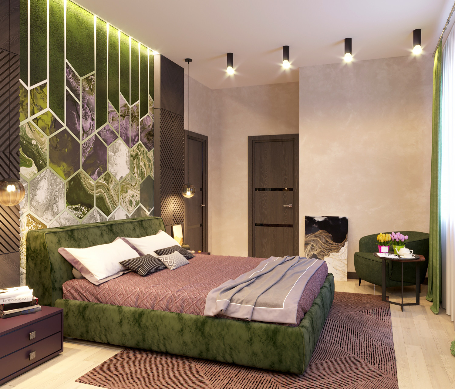 Спальня в коттедже