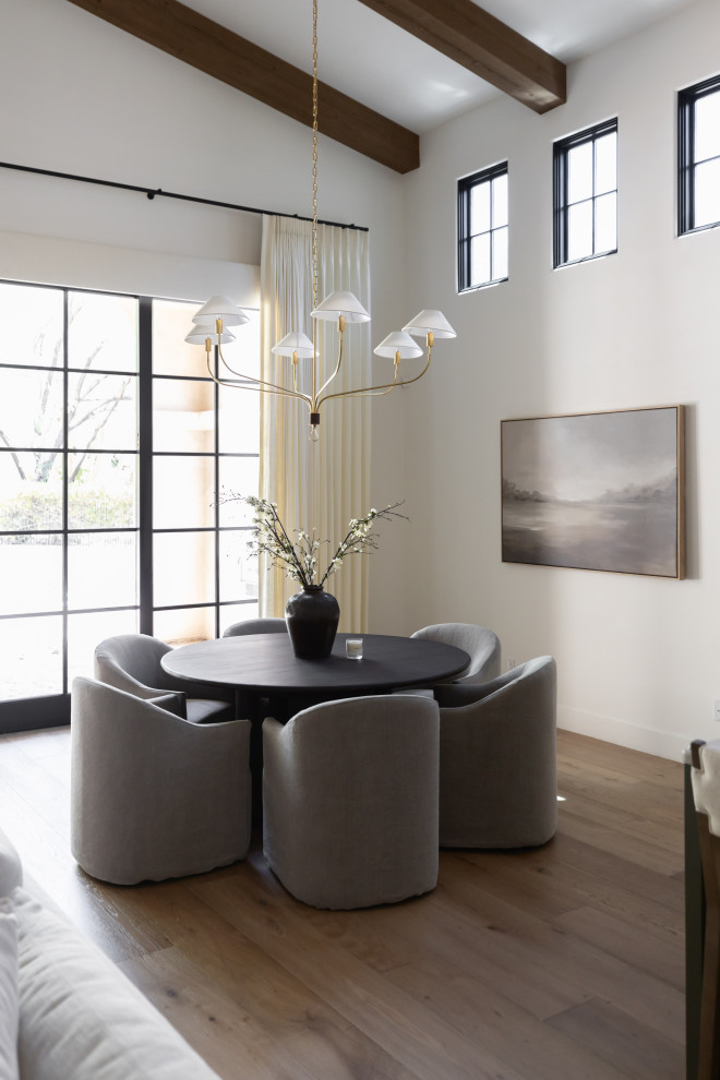 Example of a transitional dining room design in Phoenix