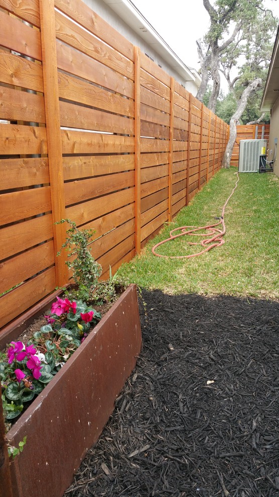 P&R Backyard Project Fence & Arbor Austin by Shawn Collard
