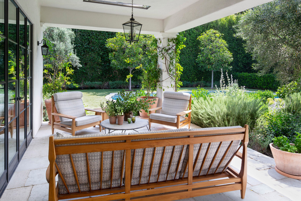 Tuscan patio photo in Los Angeles