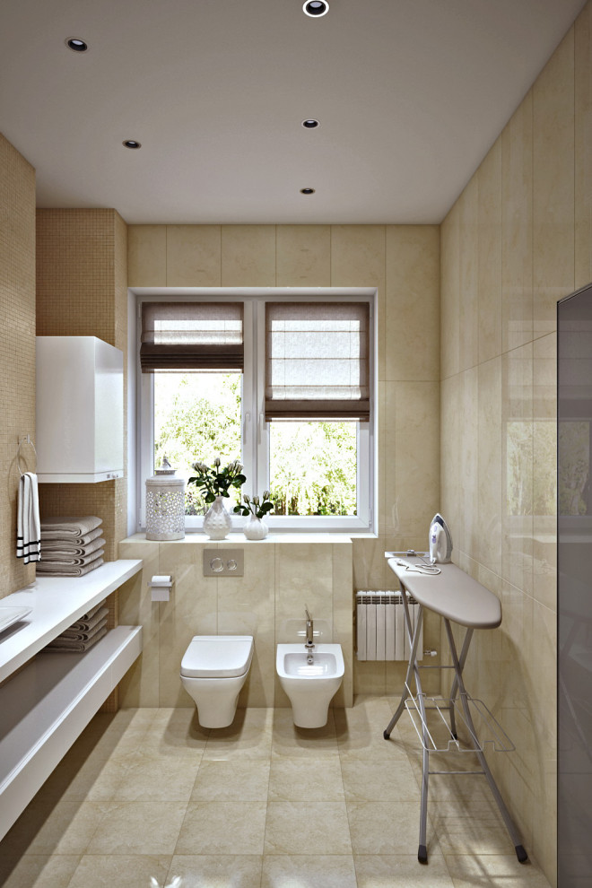 Дизайн хозкомнаты (постирочной) совмещенной с гостевым санузлом в коттедже