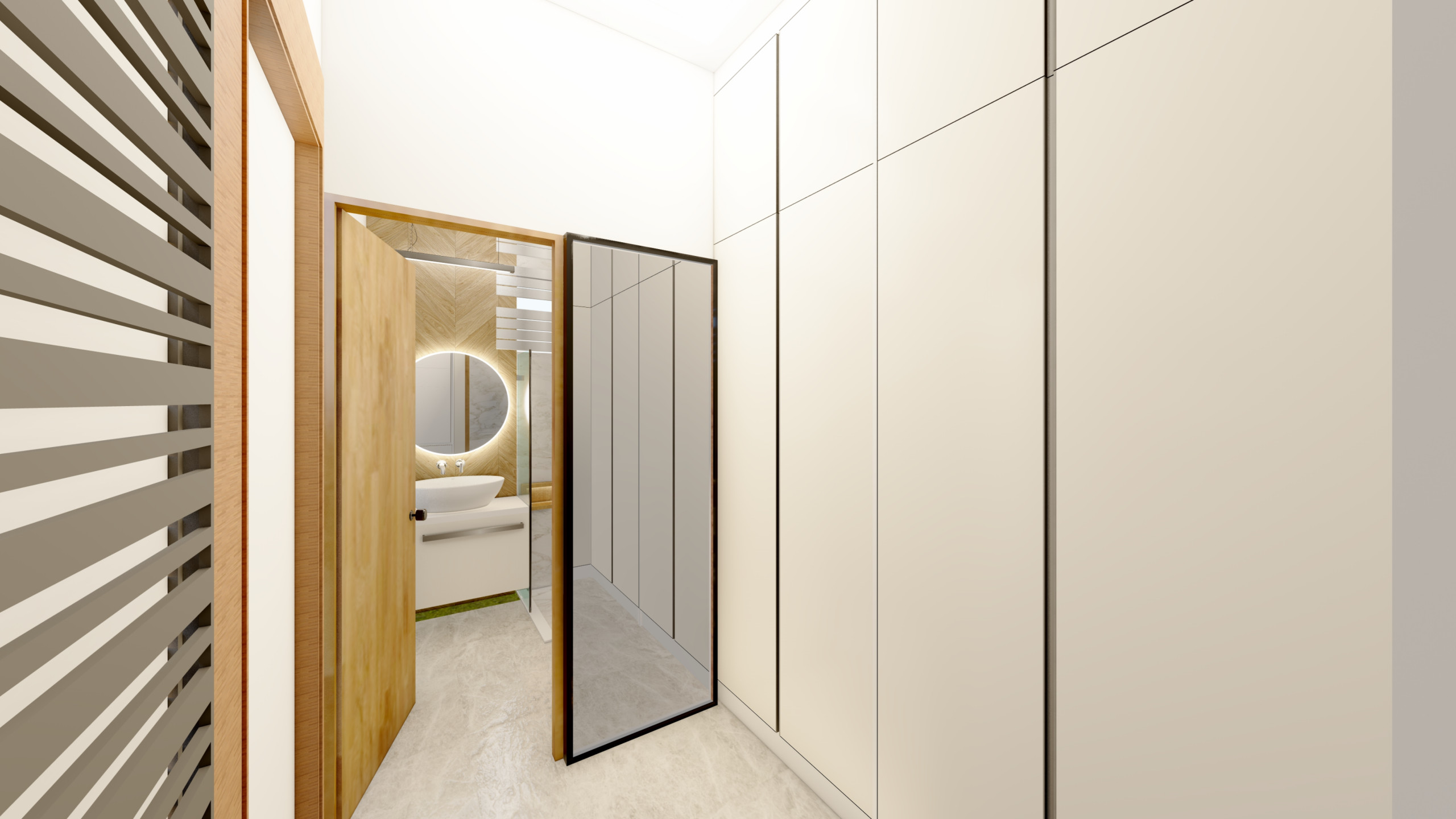 Airy Modern Bathroom in Tunbridge Wells