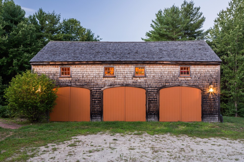 This is an example of a country garage in Boston.