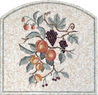 Arched Fruit Panel Mosaic Feature Box