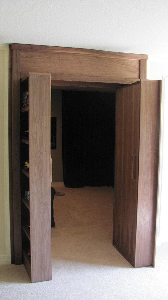 Cabinet With Secret Doorway To Hidden Room