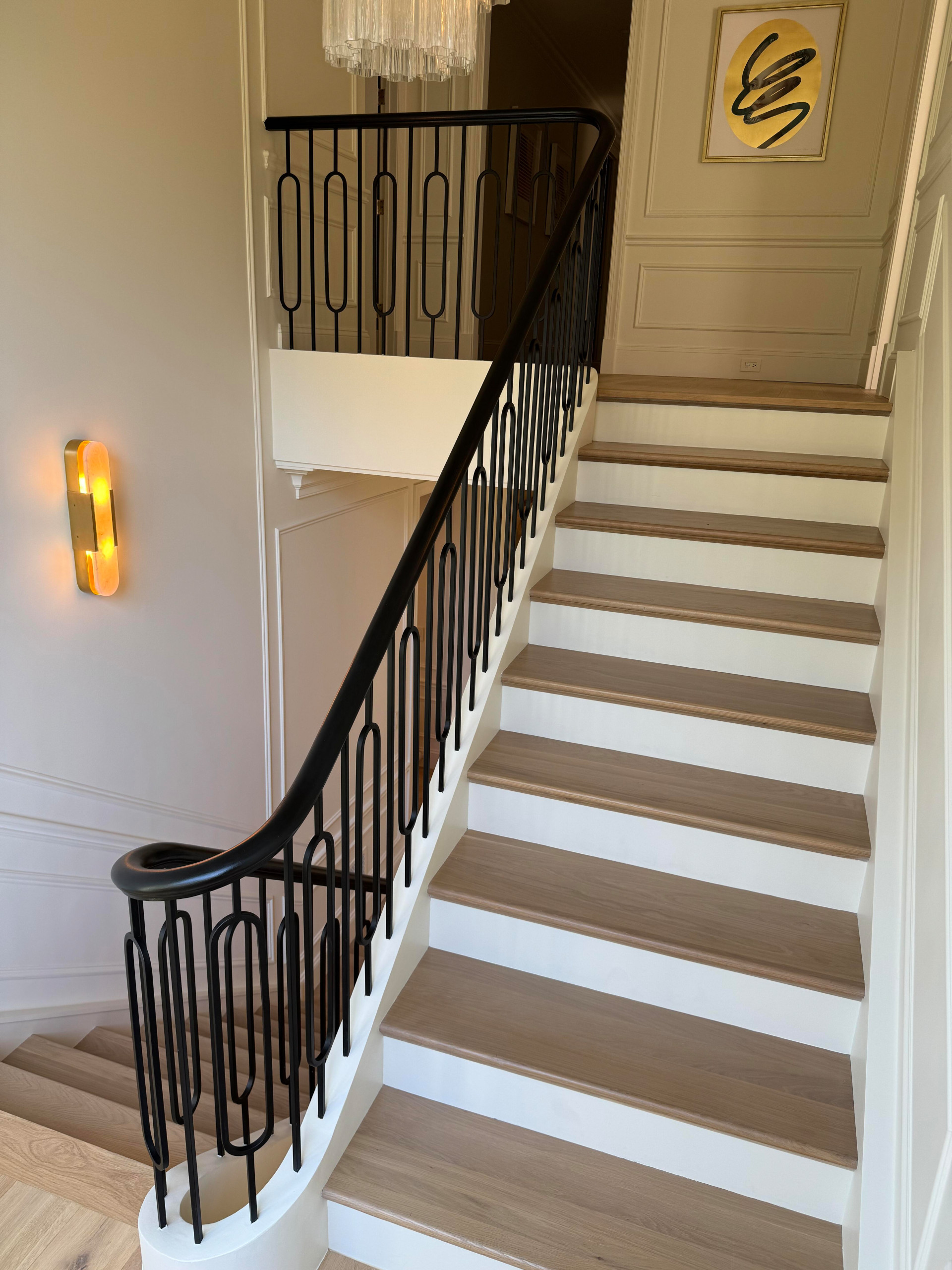 134_Stunning Straight Stair with an Elliptical Twist, McLean, VA 22101