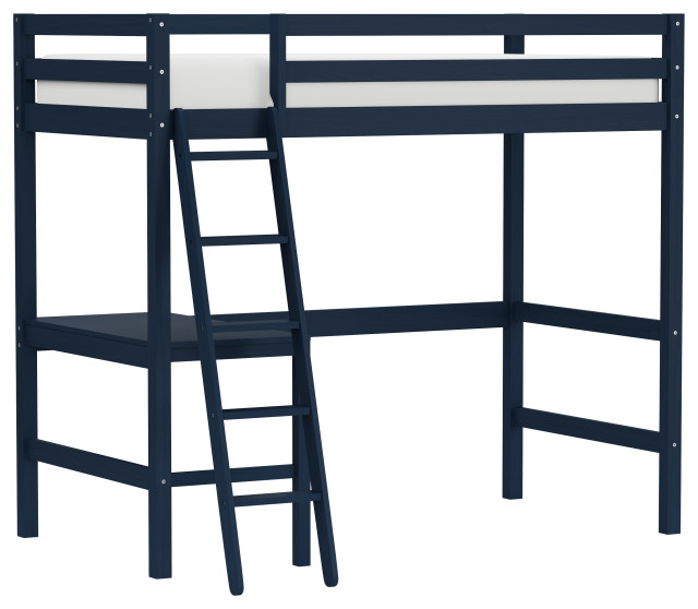 Hillsdale Caspian Twin Loft Bed, Twin Loft Bed Transitional Loft Beds by Hillsdale