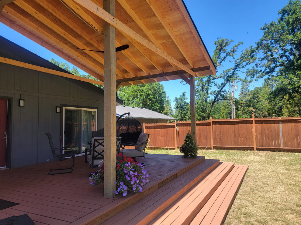 15 x 22 Deck With peaked 40x16 cover