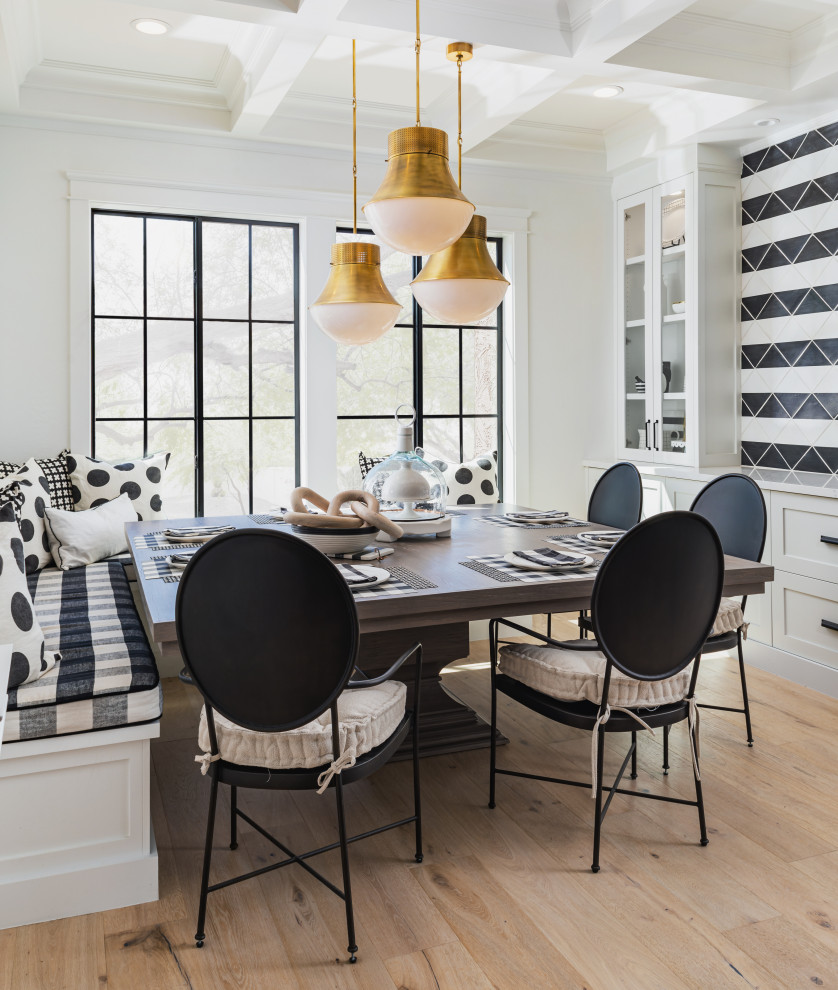 Inspiration for a transitional dining room remodel in Phoenix