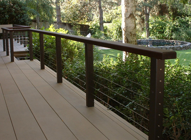 Deck, patio, porch, balcony cable railing - Modern - Deck - Other - by ...