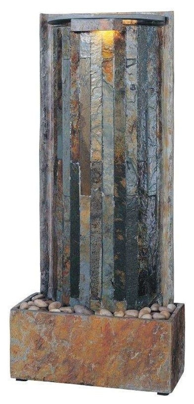 Kenroy Home Waterwall Table/Wall Fountain Natural Slate Finish - 50285SL