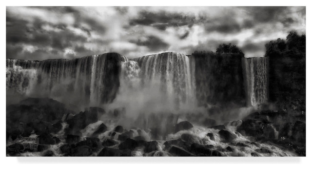 Yvette Depaepe 'Niagaras Cave Of The Winds' Canvas Art, 24"x12"