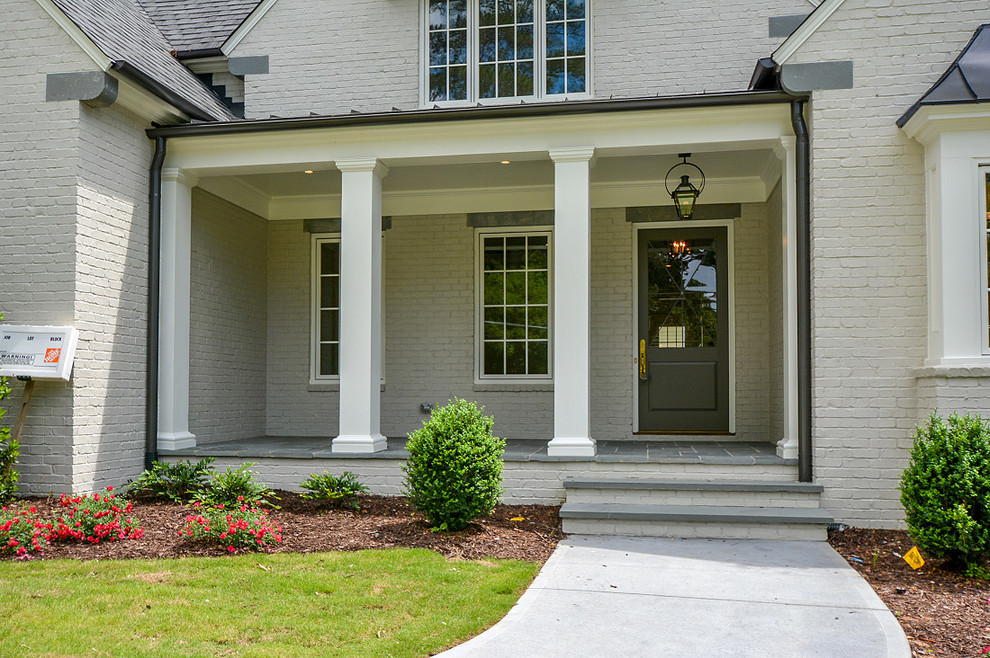 Entryway - transitional entryway idea in Atlanta