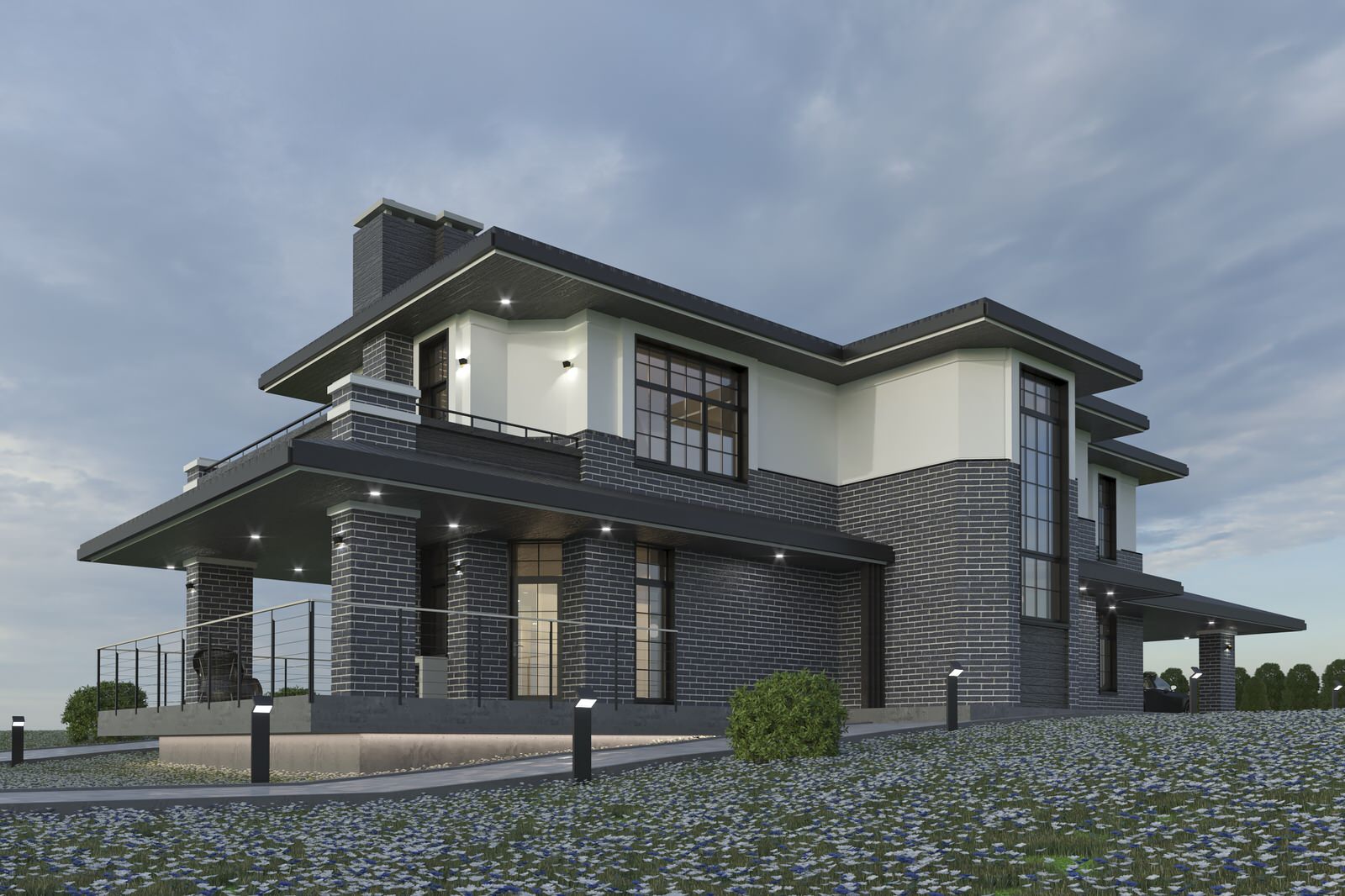 ИНДИВИДУАЛЬНЫЙ ЖИЛОЙ ДОМ Проект создан: 06/2018 Общая площадь: 272,35 м2