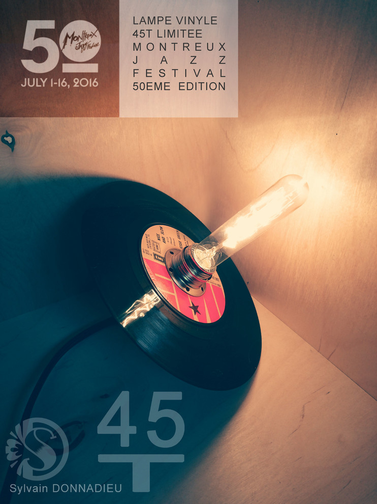 LAMPE VINYLE 45T à poser édition limitée MJF 50