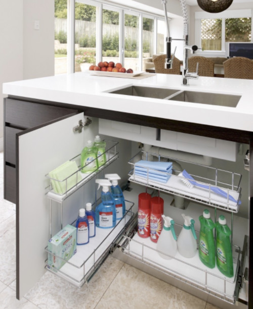 The Tricks To Using Your Under Sink Area For Kitchen Storage