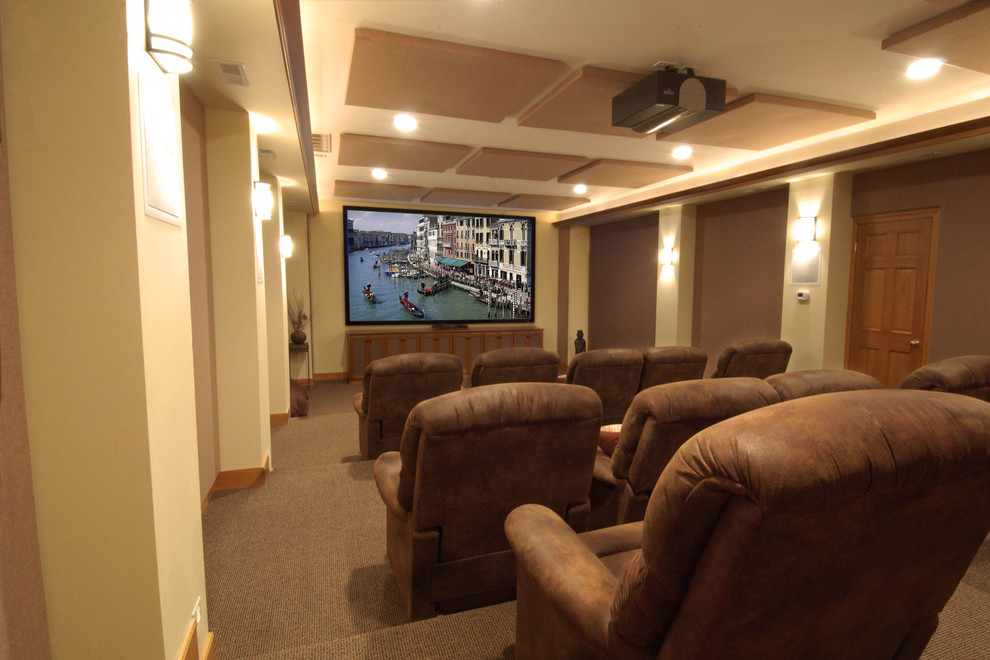 Traditional home theatre in Richmond.