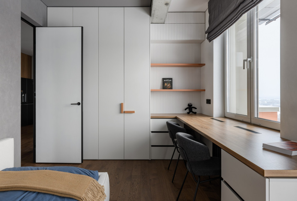 Брутальная трехкомнатная квартира 90 кв.м. с видом на реку