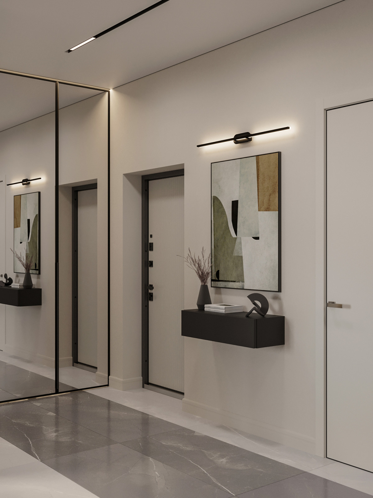 Современная квартира в Москве 78 м²