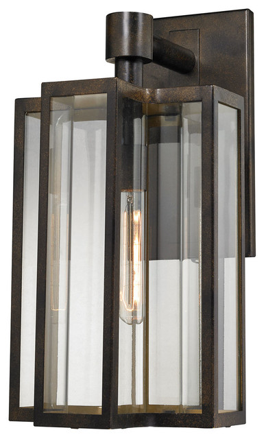 Elk Bianca 1 Light Outdoor Sconce Hazelnut Bronze 45144 Bianca 1 Light Large Outdoor Sconce Hazelnut Bronze