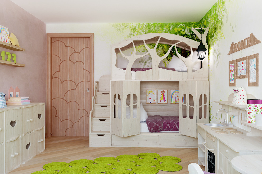Комната девочки с мебелью Woodved, 15 метров