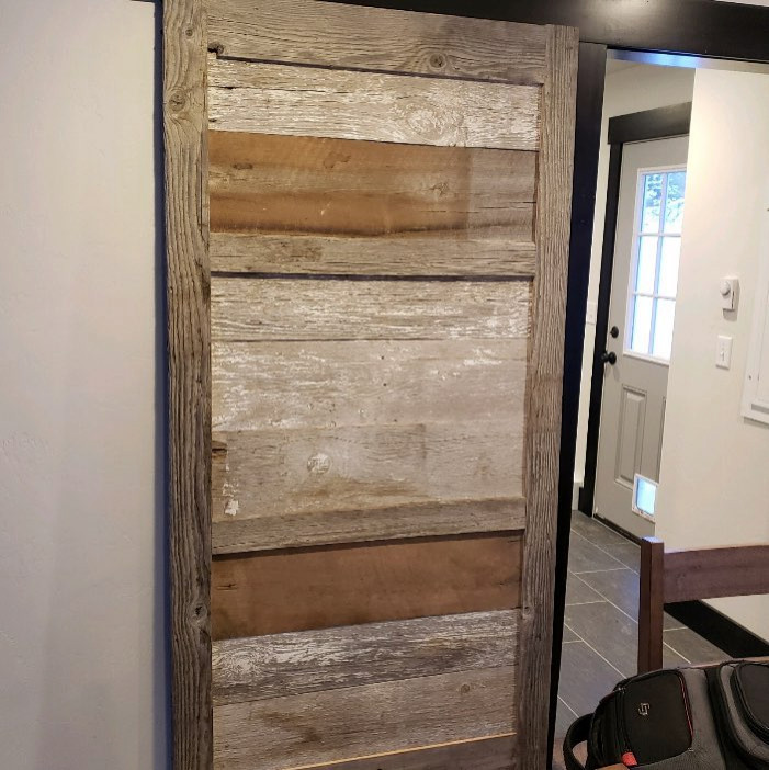 Barn Door and Trim Work By Black Diamond