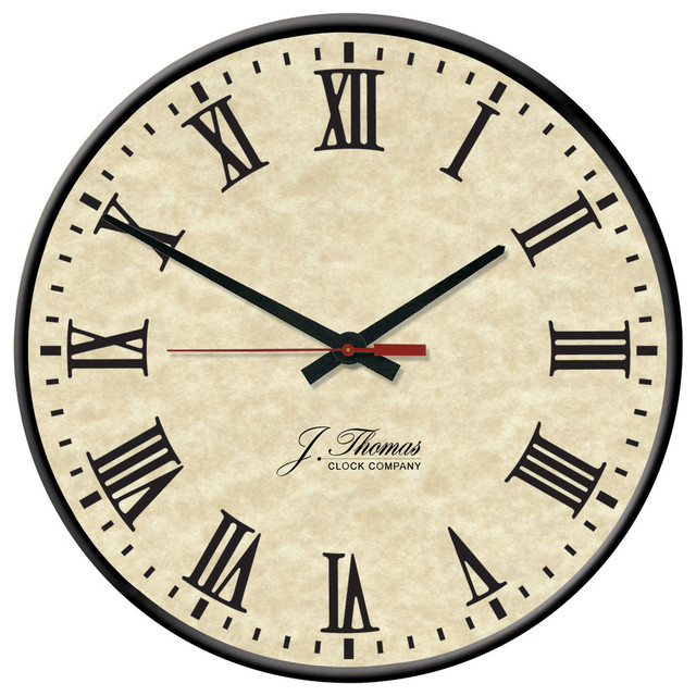 Edison Electric Wall Clock Traditional Wall Clocks by J. Thomas Products Houzz