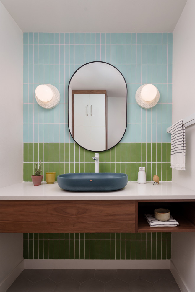 Mid-Mod Mojo - Midcentury - Powder Room - Denver - by Kimball Modern ...
