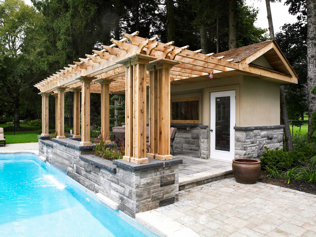 pergola covered patio poolside | Pergola, Covered pergola, Modern pools