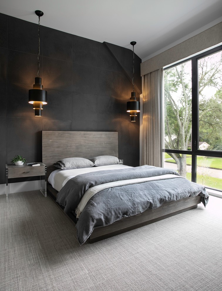 Example of a bedroom design in Houston