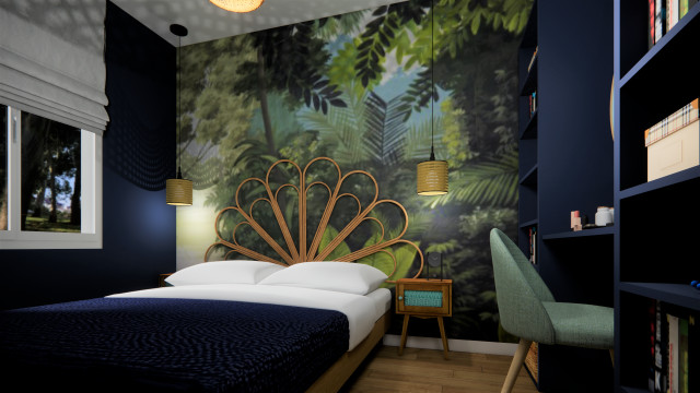 CHAMBRE EXOTIQUE exotisk-sovrum