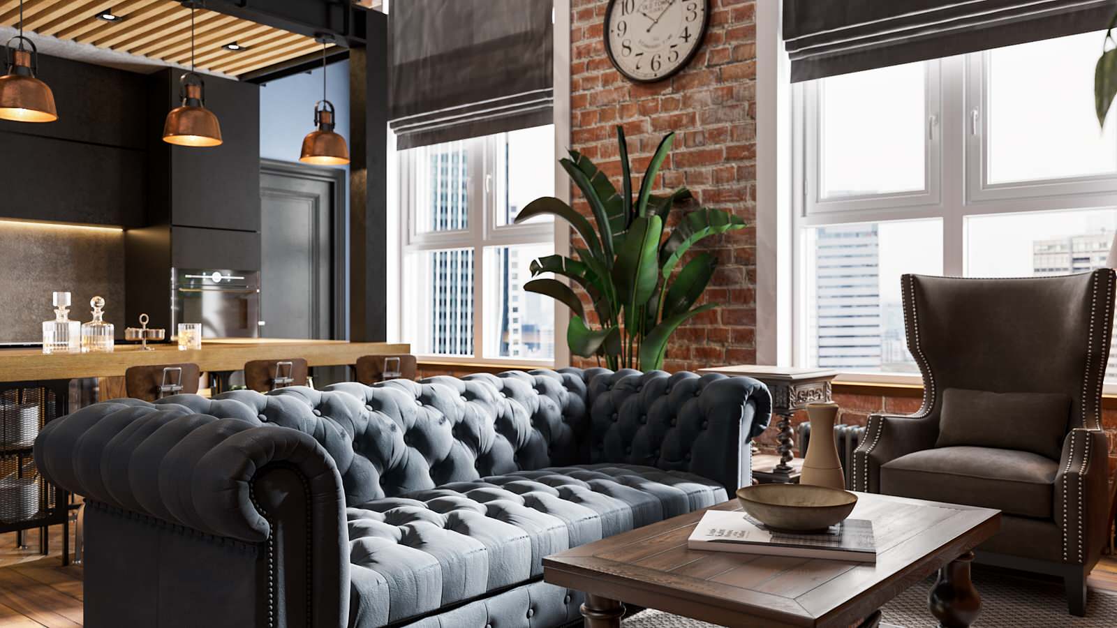 Гостиная-Кухня