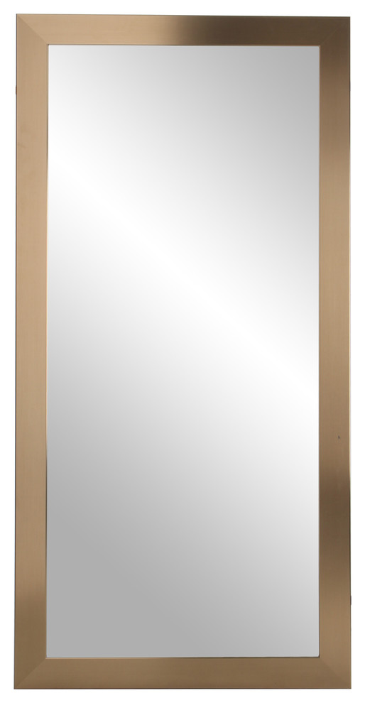 BrandtWorks 32"x66" Contemporary Champagne Full Length Mirror