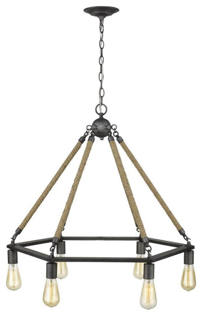 Acclaim Holden 6-Light Chandelier IN10055AGY - Antique Gray