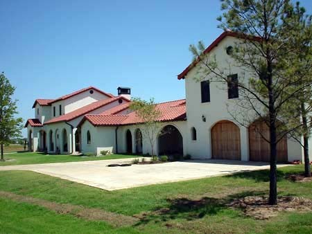 This is an example of a mediterranean exterior in Oklahoma City.